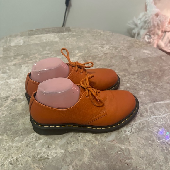 Dr. Martens Orange Leather Oxfords - Picture 11 of 15